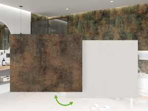 TWG SPA Nestis Nassraumplatte 0794 FH Patina Bronze - 2325 IM Gypsum Bronze