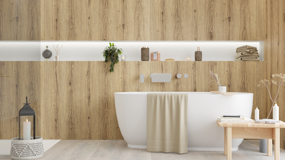 TWG SPA Nestis Nassraumplatte 4029 NI Eucalipto Dark - 4057 SU Canadian Oak – Bild 8