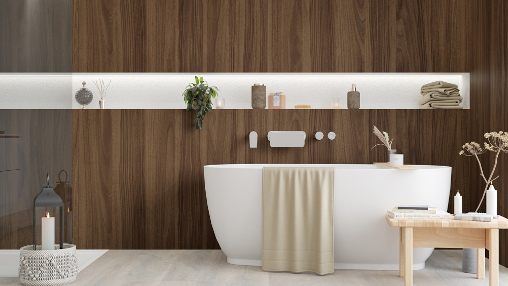 TWG SPA Nestis Nassraumplatte 4035 NI Noce Pavia - 4052 MI Rovere Maine – Bild 5