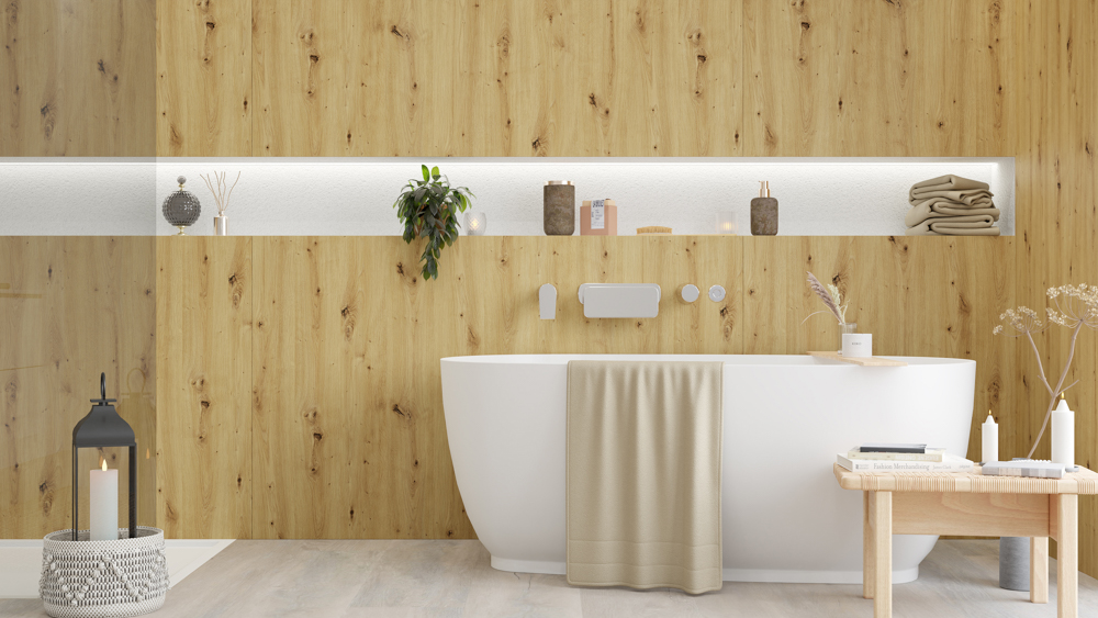 TWG SPA Nestis Nassraumplatte R 20315 NW Artisan Oak - R 20382 NW Eiche Bijoux – Bild 4