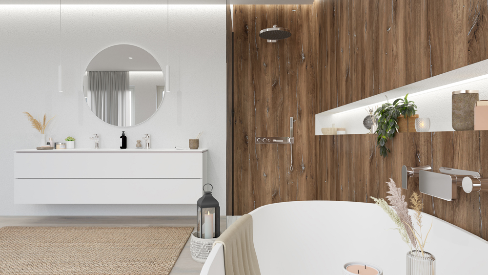 TWG SPA Nestis Nassraumplatte R 20315 NW Artisan Oak - R 20382 NW Eiche Bijoux – Bild 7