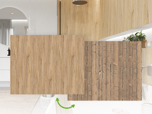 TWG SPA Nestis Nassraumplatte R 34033 NW Berg Esche - R 55008 RU Fichte Alpin Natur