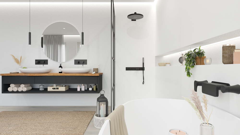 TWG SPA Nestis Nassraumplatte U 11102 CR Kreide - U 11102 SD Kreide – Bild 5