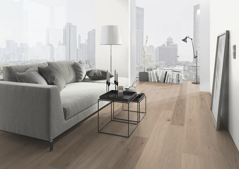 TWG 3-Schicht Parkett Landhausdiele Eiche Cruda naturell – Bild 3