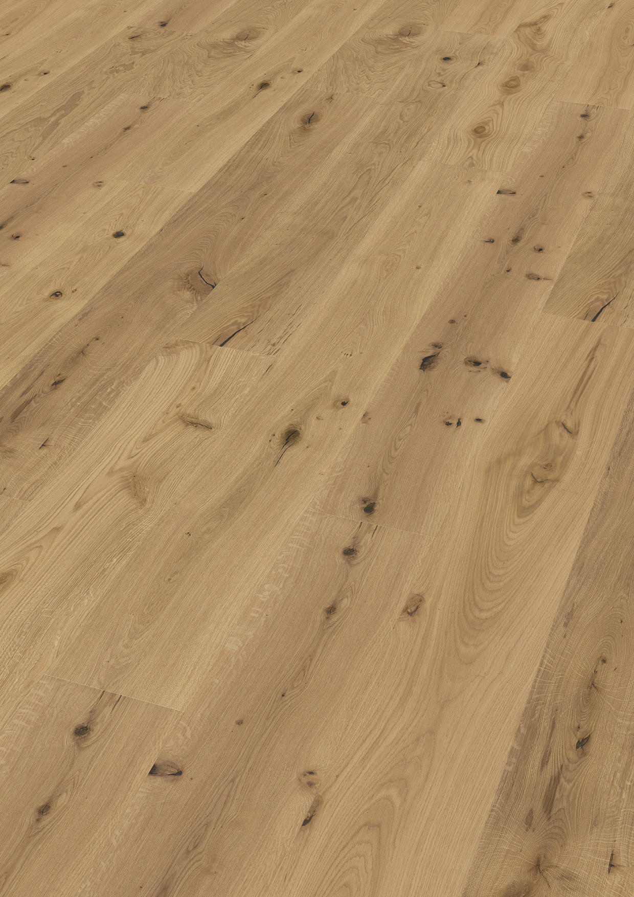 TWG 3-Schicht Parkett Landhausdiele XL Eiche rustikal-astig gebürstet