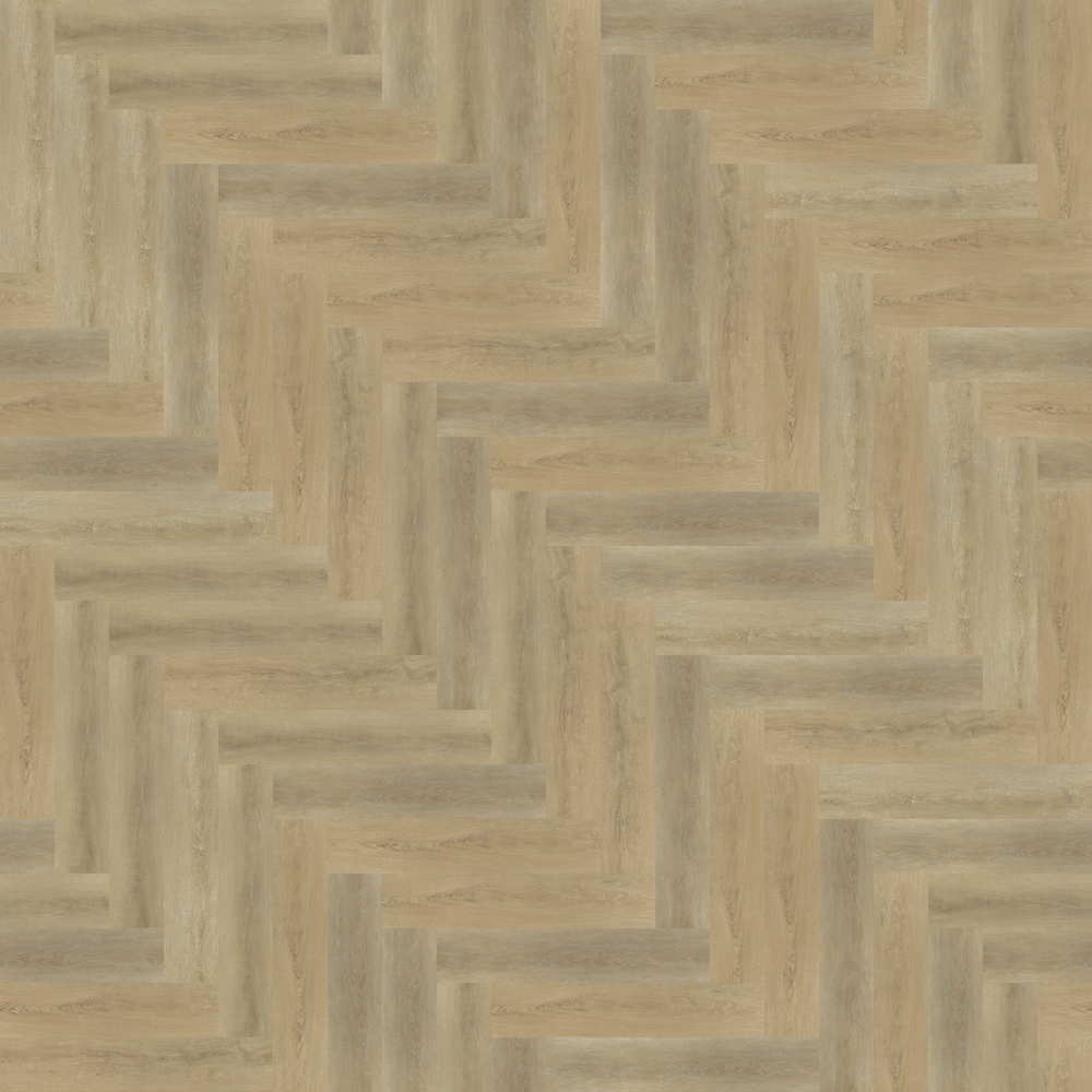 TWG Vinylboden Titan One 030 Fischgrät Gluedown Sawcut Oak Natural – Bild 3