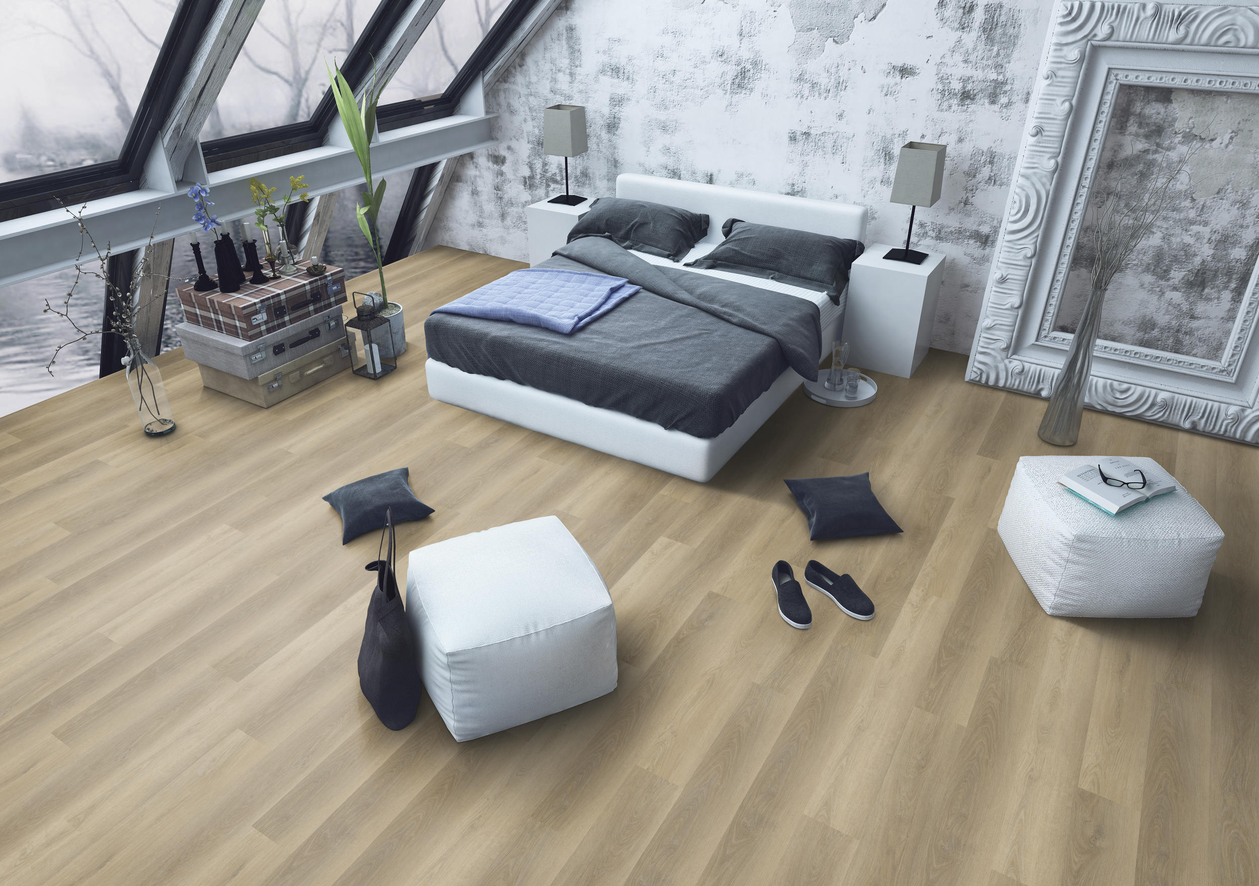 TWG Vinylboden Titan One 030 Gluedown Soft Oak Natural – Bild 3