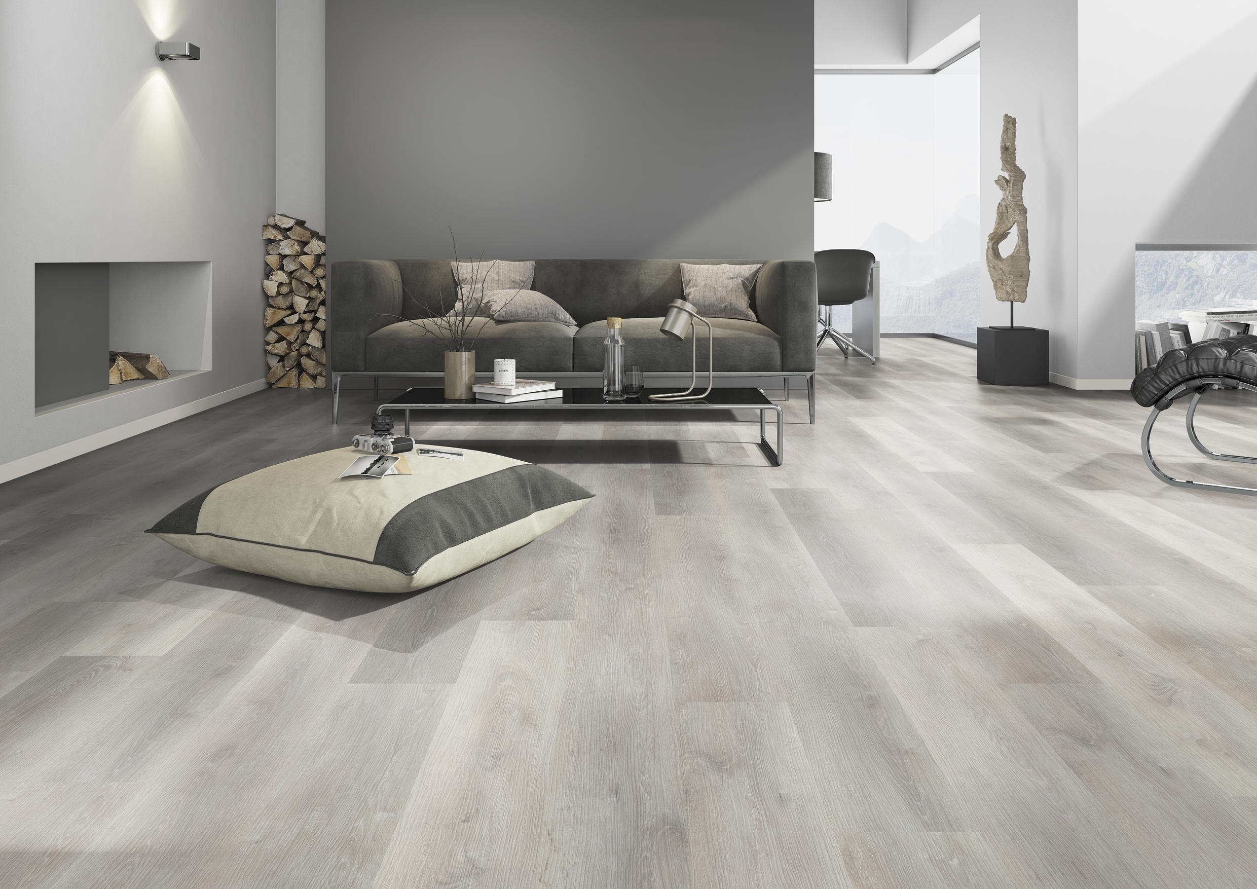 TWG Vinylboden Titan One 030 Gluedown Traditional Oak Greige – Bild 3