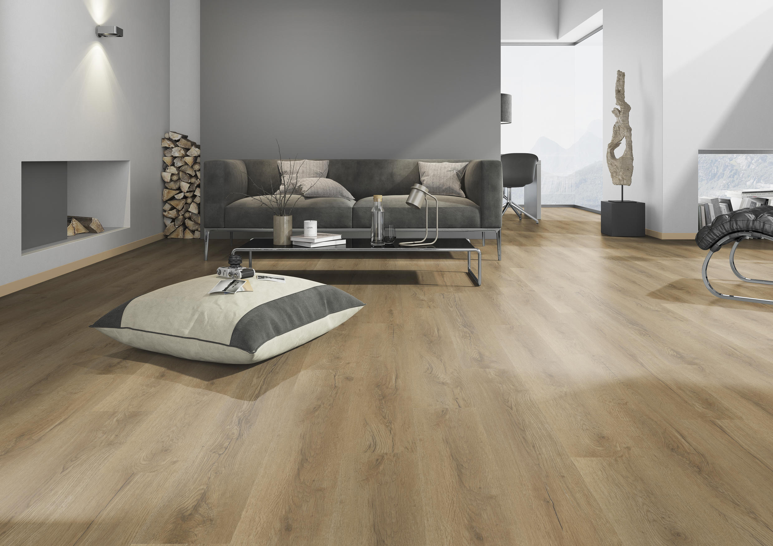 TWG Vinylboden Titan One 030 Rigid - Click German Oak Natural – Bild 3