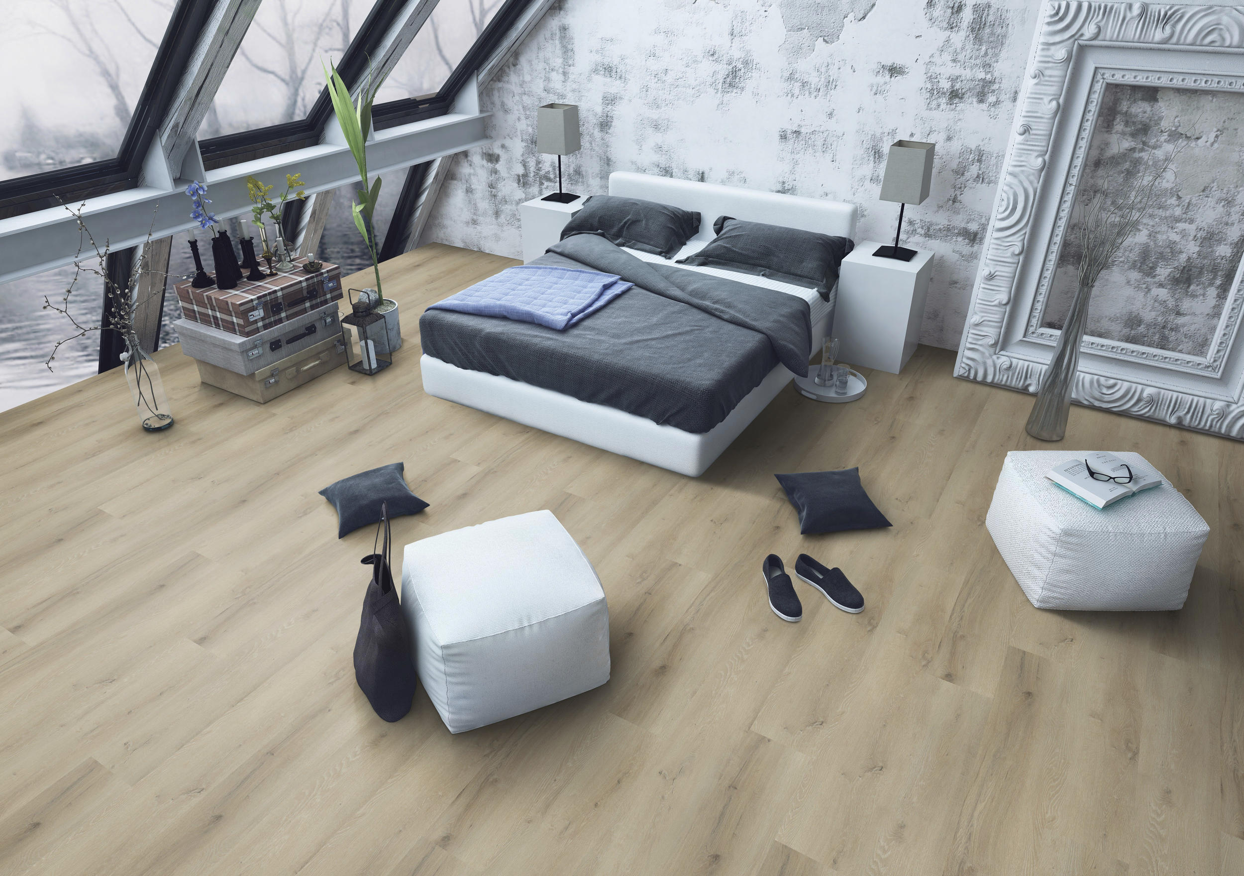 TWG Vinylboden Titan One 030 XL Gluedown Prestige Oak Light Natural – Bild 3