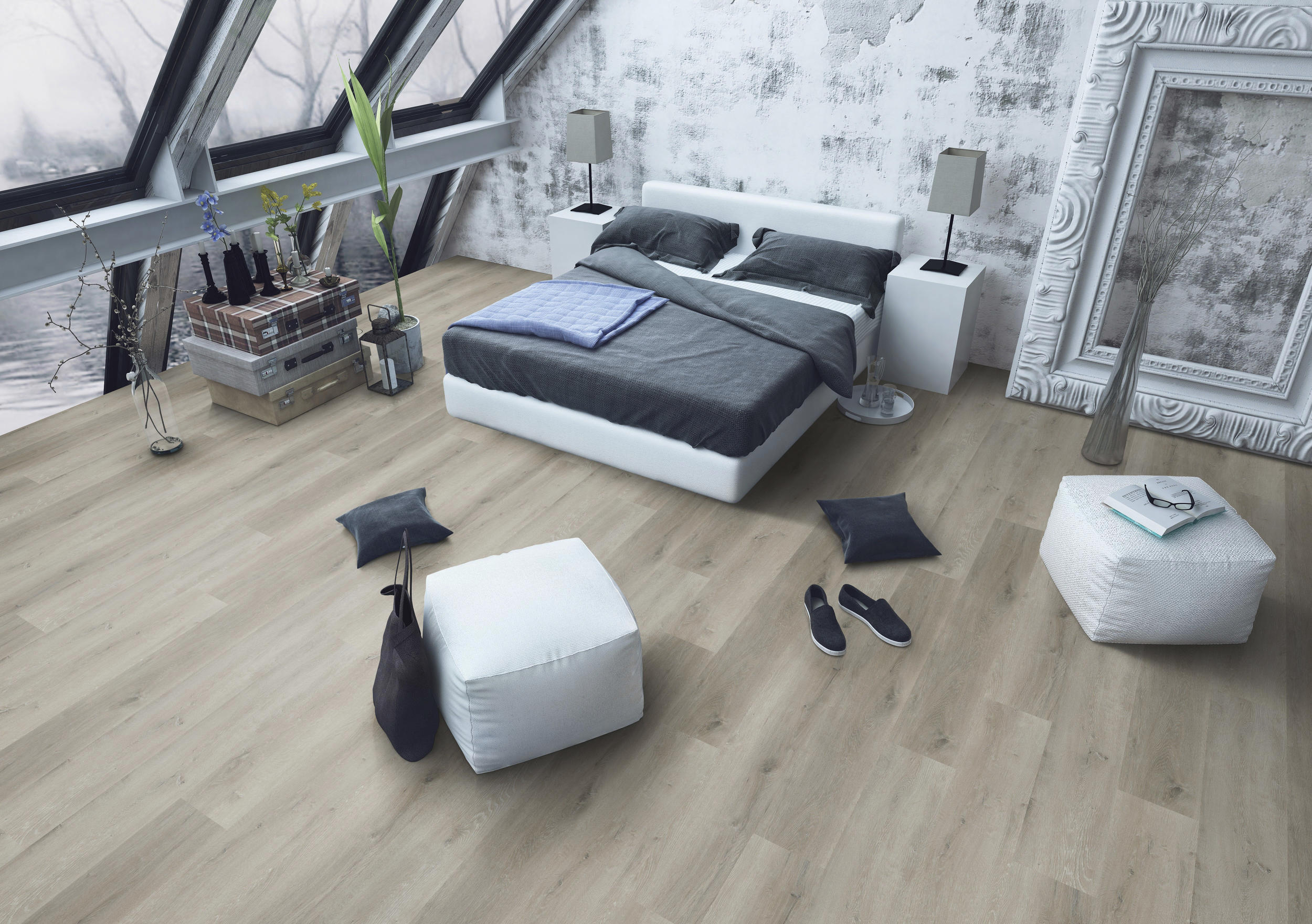 TWG Vinylboden Titan One 030 XL Rigid - Click Prestige Oak Greige – Bild 4