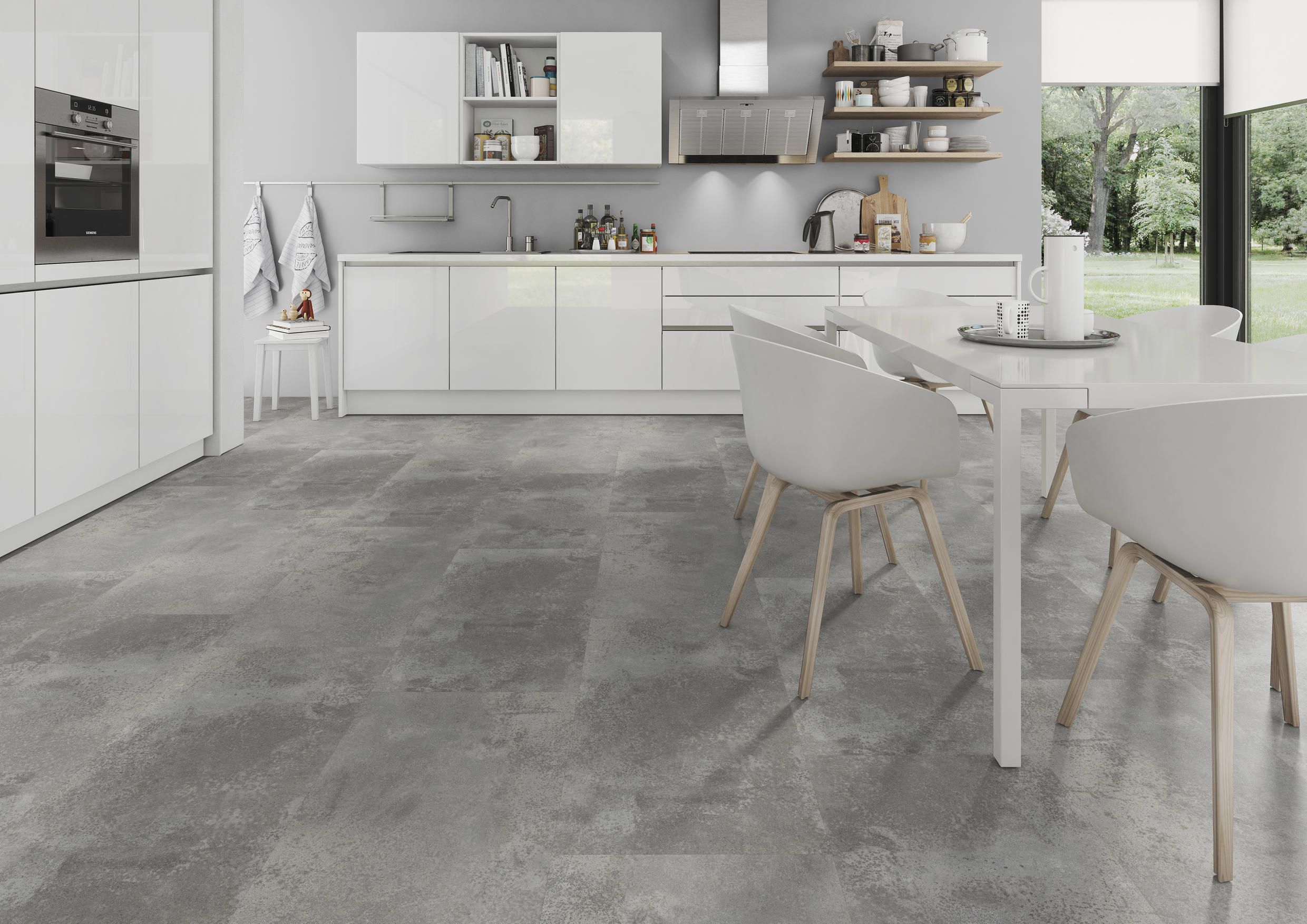 TWG Vinylboden Titan One 055 Gluedown Oxyde Light Grey – Bild 4