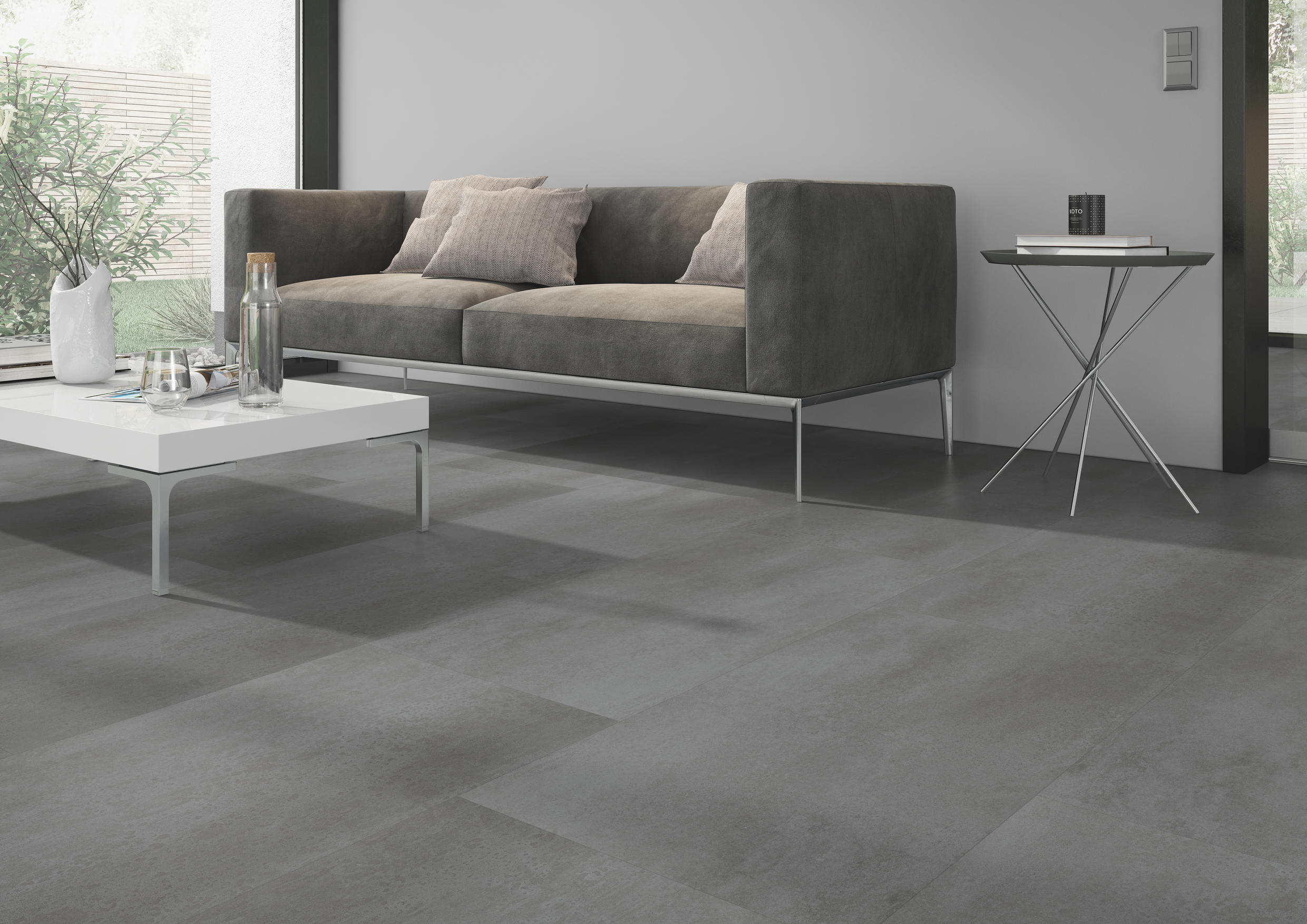 TWG Vinylboden Titan One 055 Rigid - Click Metal Concrete Grey – Bild 3